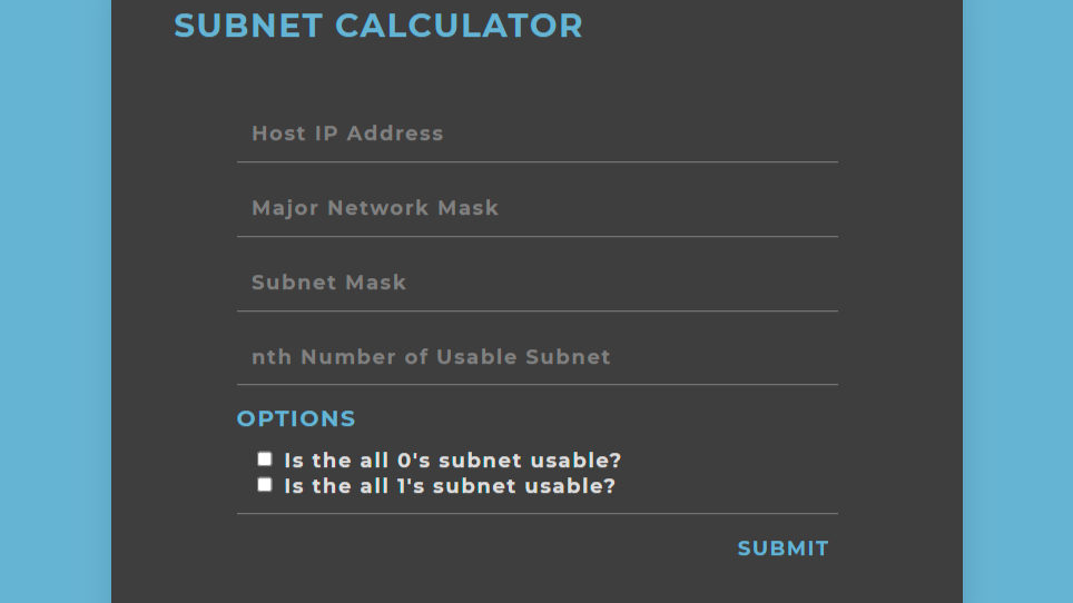 Subnet Calculator